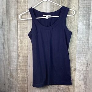 Tommy Hilfiger Size Small Navy Blue Scoop-neck Sleep Tank Top
